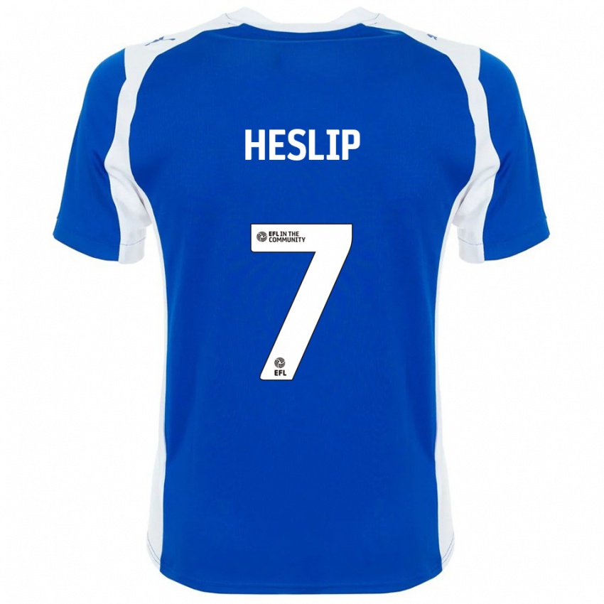 נשים Laura Heslip #7 כחול לבן ג'רזי ביתית 2025/26 חולצה קצרה