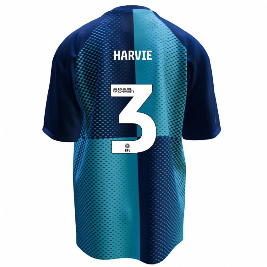 נשים דניאל הארווי #3 כחול תכלת ג'רזי ביתית 2025/26 חולצה קצרה