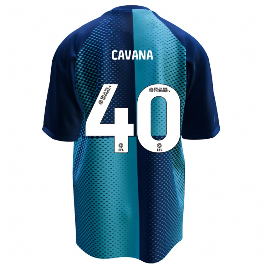 נשים Max Cavana #40 כחול תכלת ג'רזי ביתית 2025/26 חולצה קצרה