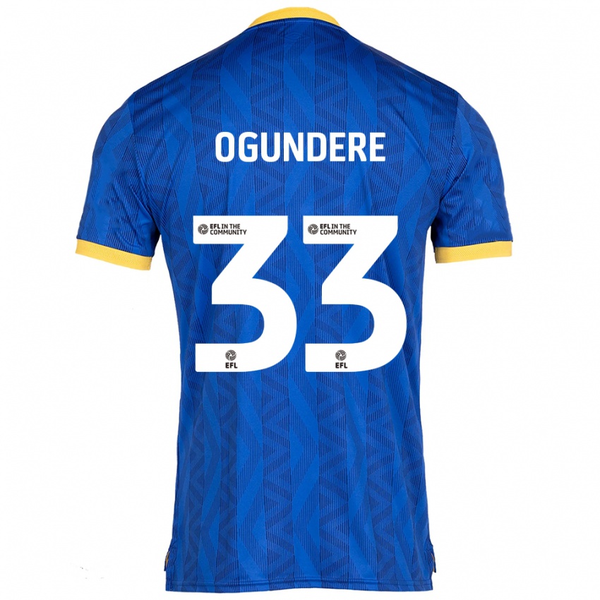 נשים אייזק אוגונדרה #33 כחול נייבי צהוב ג'רזי ביתית 2025/26 חולצה קצרה