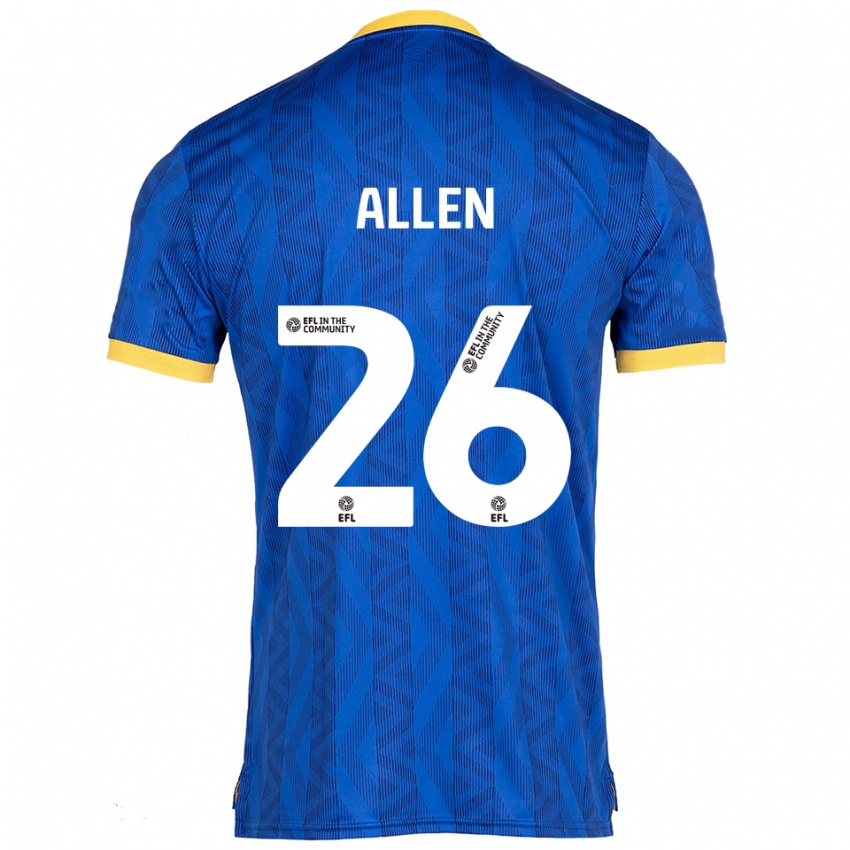 נשים Lauren Allen #26 כחול נייבי צהוב ג'רזי ביתית 2025/26 חולצה קצרה