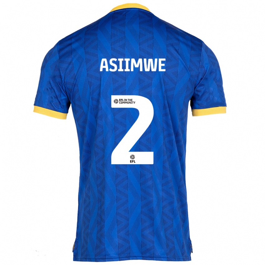 נשים ניית׳ן אסימווה #2 כחול נייבי צהוב ג'רזי ביתית 2025/26 חולצה קצרה