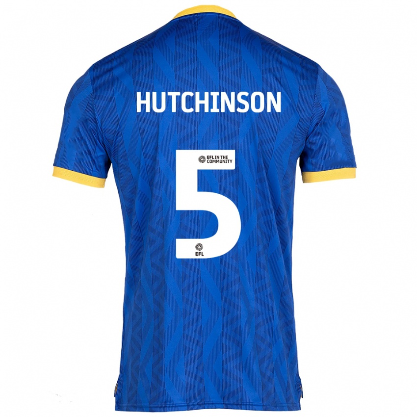 נשים סם האצ'ינסון #5 כחול נייבי צהוב ג'רזי ביתית 2025/26 חולצה קצרה