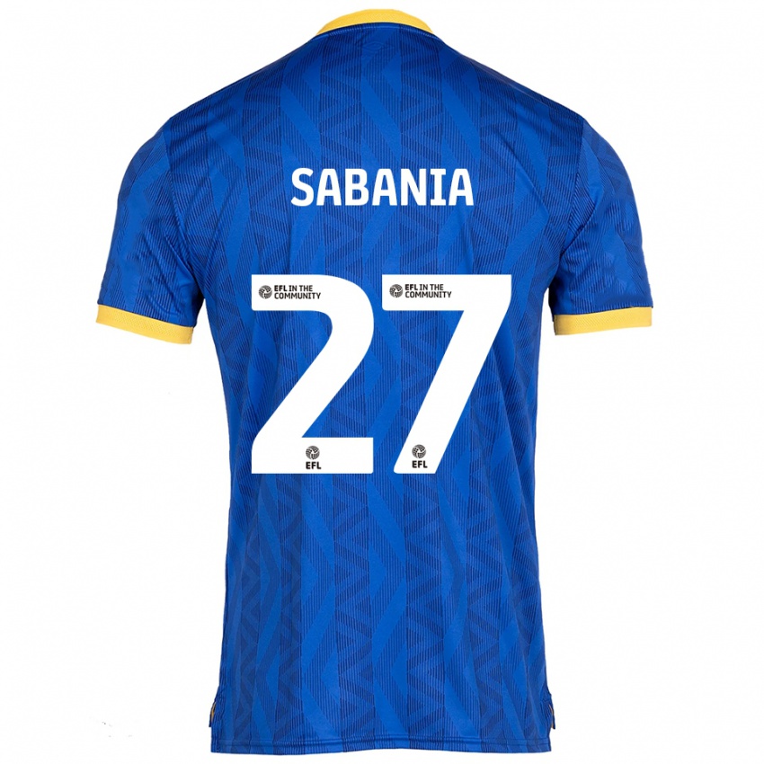 נשים Nadia Sabania #27 כחול נייבי צהוב ג'רזי ביתית 2025/26 חולצה קצרה