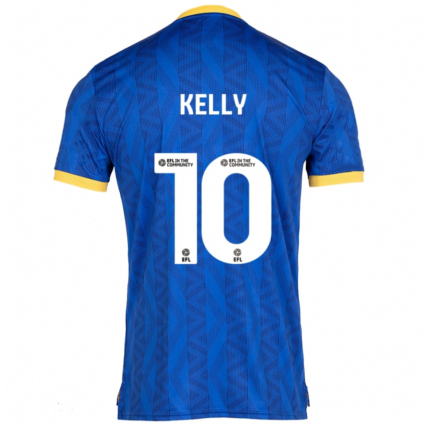 נשים Josh Kelly #10 כחול נייבי צהוב ג'רזי ביתית 2025/26 חולצה קצרה