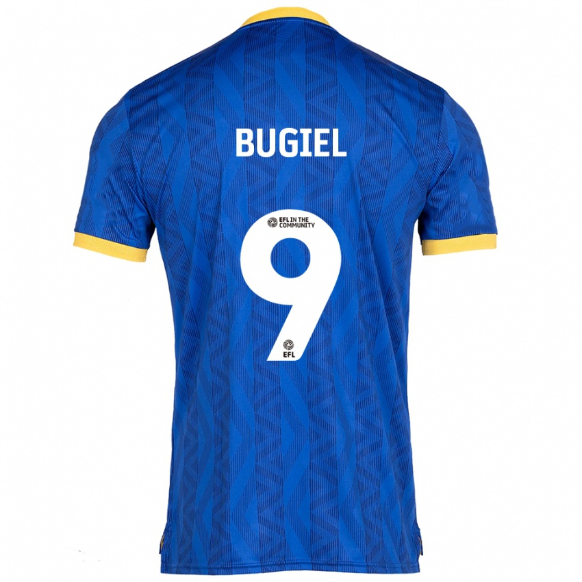 נשים עומאר בוגיאל #9 כחול נייבי צהוב ג'רזי ביתית 2025/26 חולצה קצרה