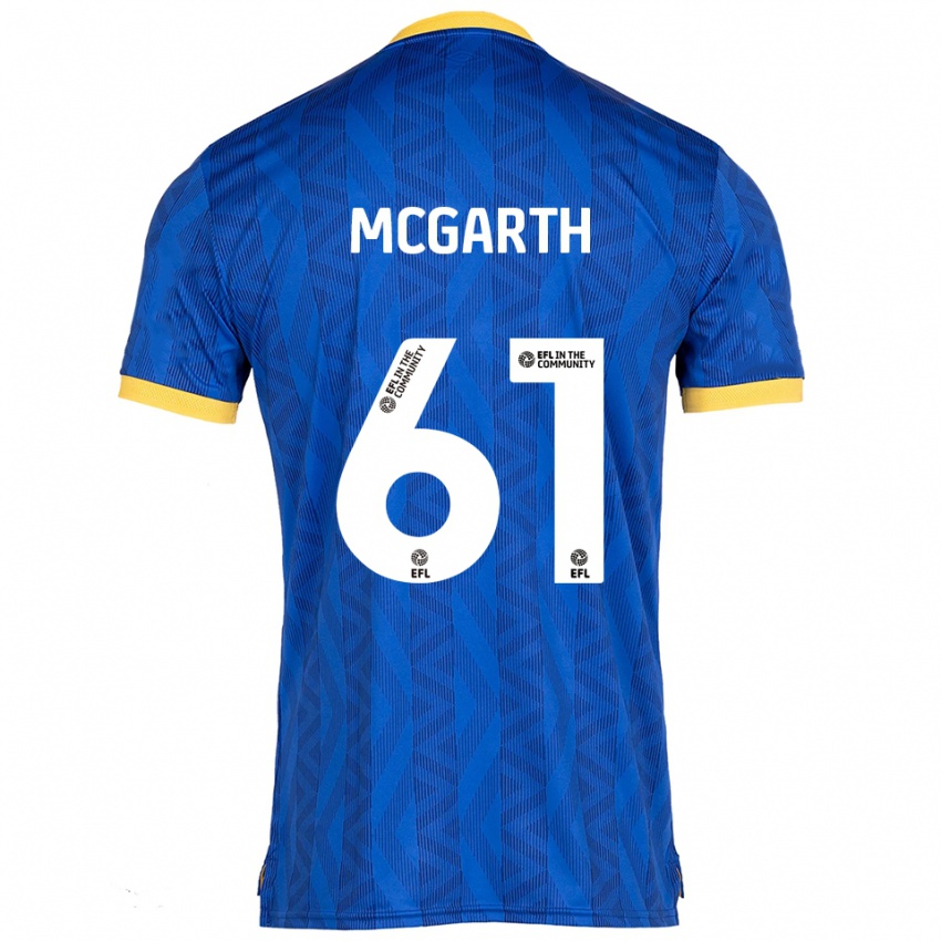 נשים Ethan Mcgarth #61 כחול נייבי צהוב ג'רזי ביתית 2025/26 חולצה קצרה