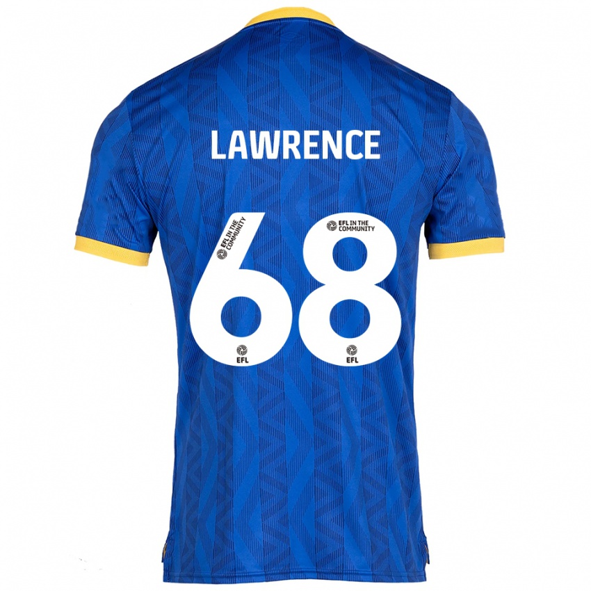 נשים Jake Lawrence #68 כחול נייבי צהוב ג'רזי ביתית 2025/26 חולצה קצרה