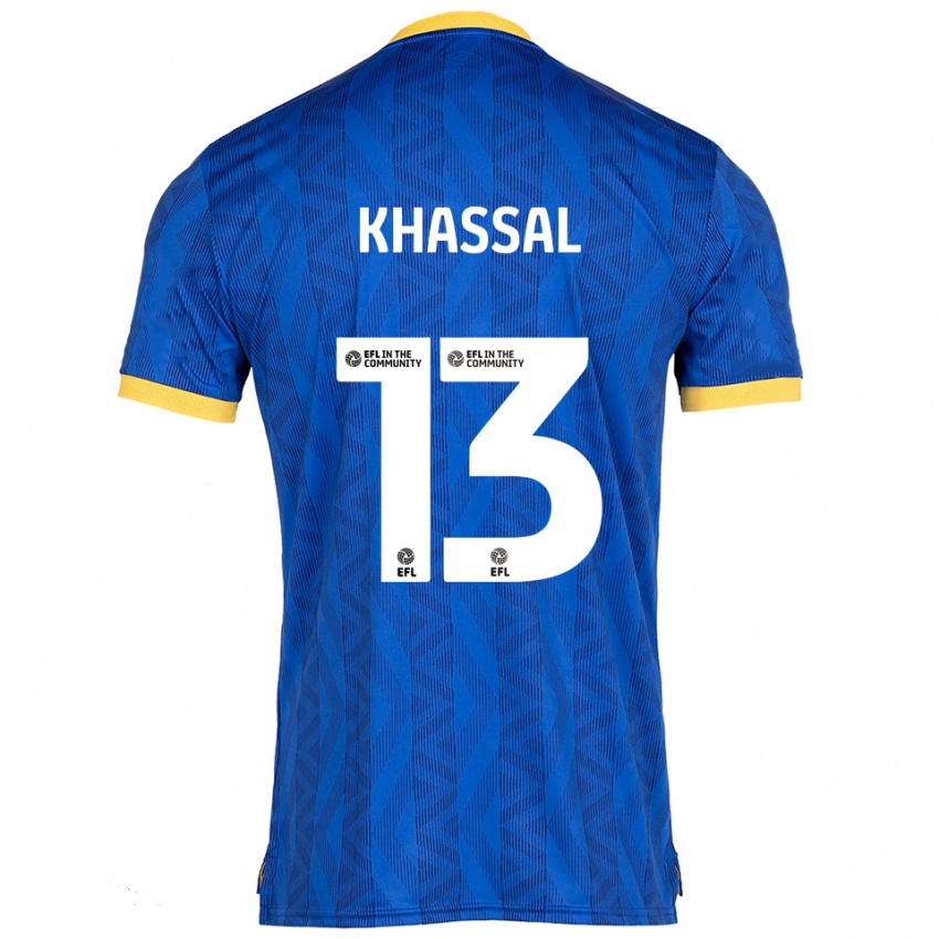 נשים Cherelle Khassal #13 כחול נייבי צהוב ג'רזי ביתית 2025/26 חולצה קצרה