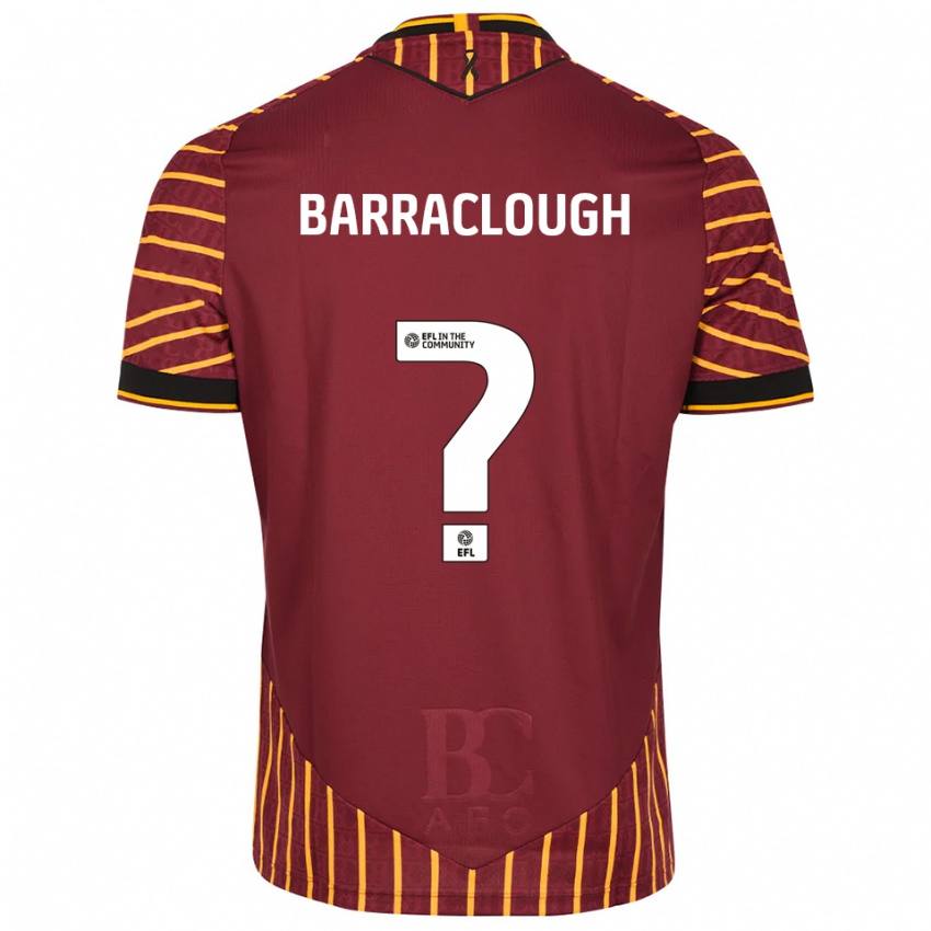 נשים Hollie Barraclough #0 כתום בורדו ג'רזי ביתית 2025/26 חולצה קצרה