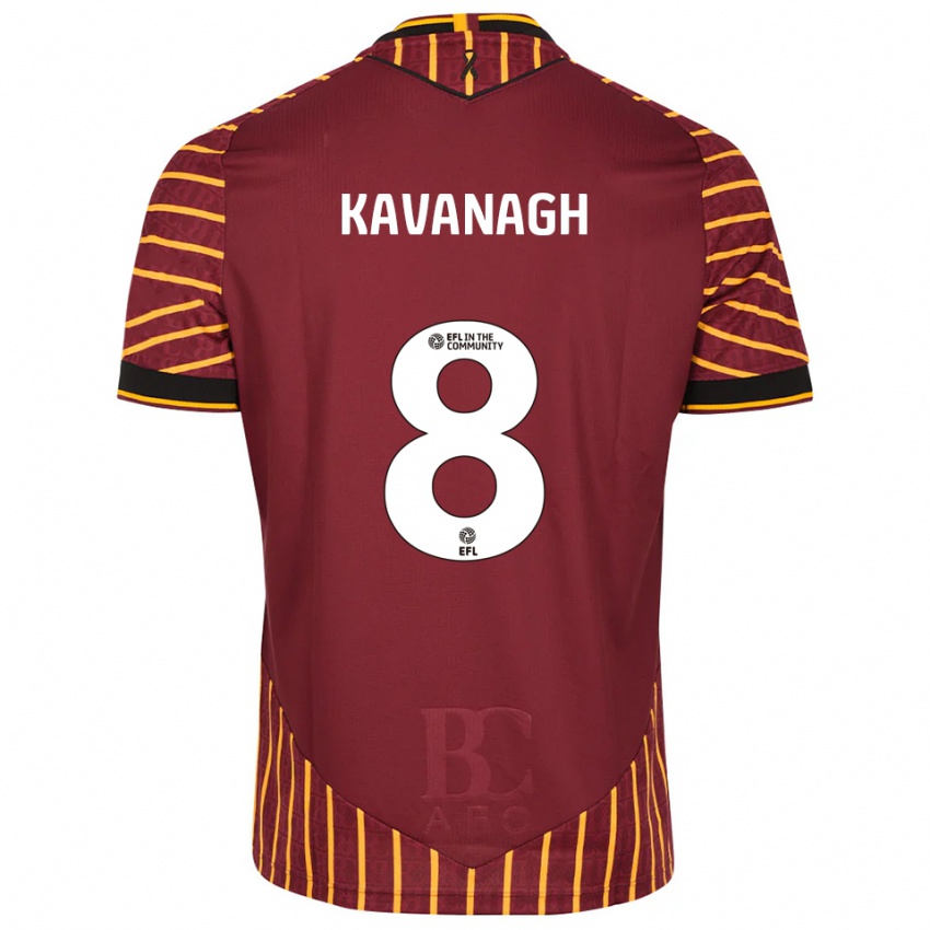 נשים קאלום קבאנה #8 כתום בורדו ג'רזי ביתית 2025/26 חולצה קצרה