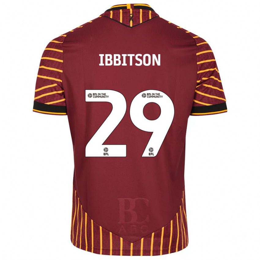 נשים הארי ג׳ו איביטסון #29 כתום בורדו ג'רזי ביתית 2025/26 חולצה קצרה