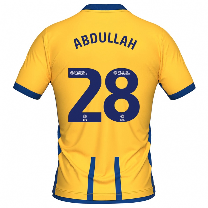 נשים מקיל עבדאללה #28 צהוב כחול ג'רזי ביתית 2025/26 חולצה קצרה