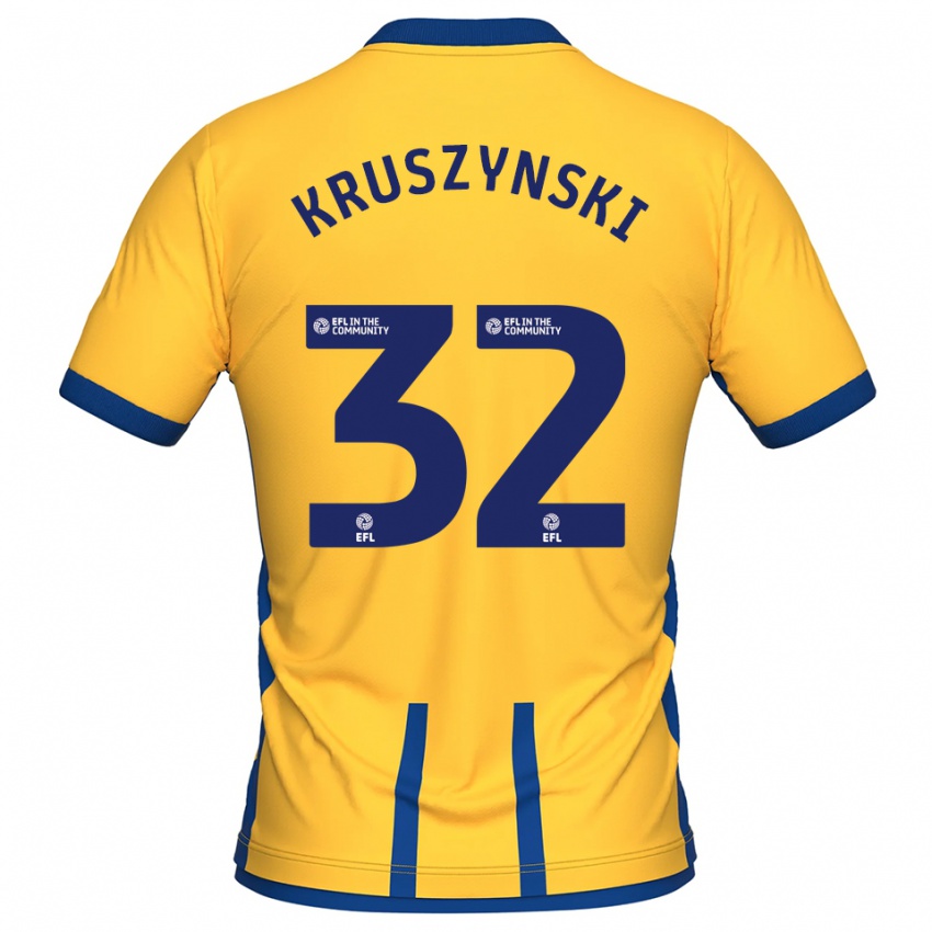 נשים ג׳אקוב אלכסנדר קרושינסקי #32 צהוב כחול ג'רזי ביתית 2025/26 חולצה קצרה