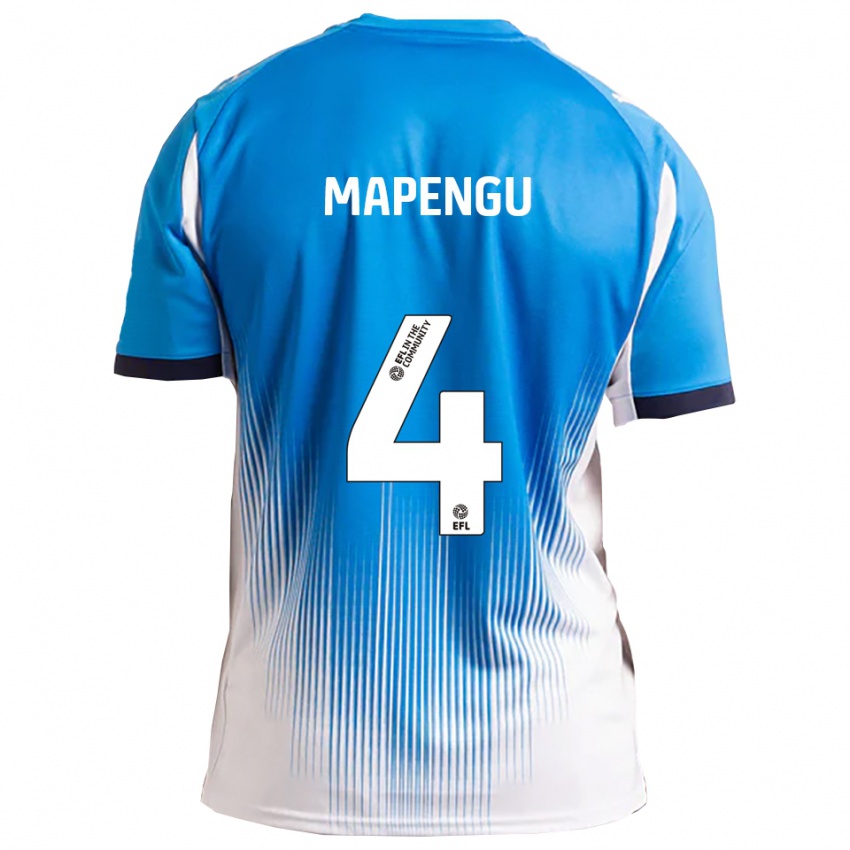 נשים Nathaniel Mapengu #4 כחול לבן ג'רזי ביתית 2025/26 חולצה קצרה