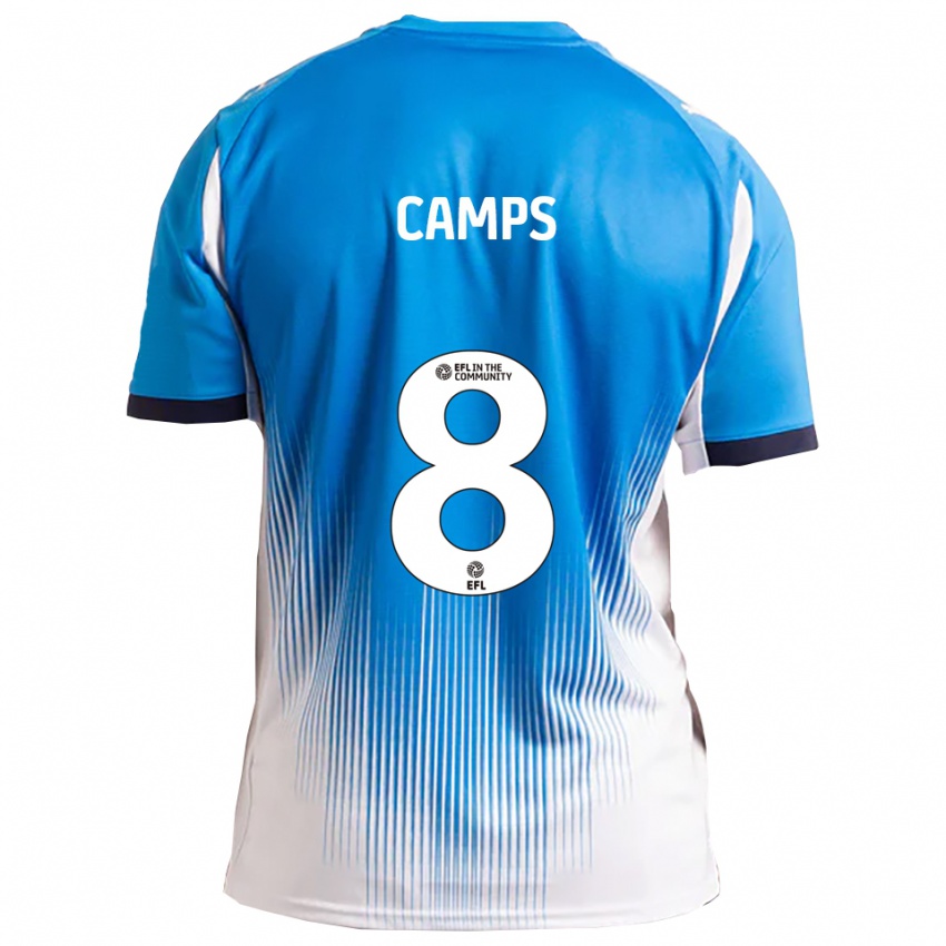 נשים Callum Camps #8 כחול לבן ג'רזי ביתית 2025/26 חולצה קצרה