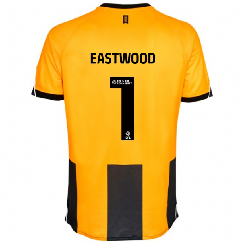 נשים ג'ייק איסטווד #1 כתום שחור ג'רזי ביתית 2025/26 חולצה קצרה