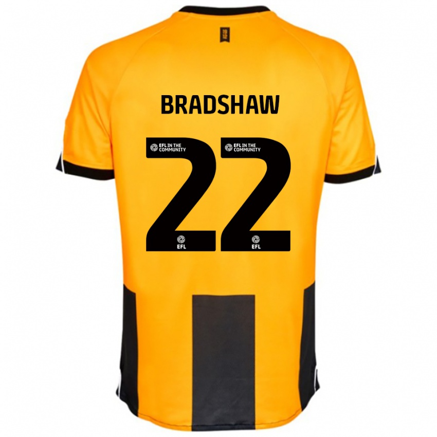 נשים זאק בראדשו #22 כתום שחור ג'רזי ביתית 2025/26 חולצה קצרה