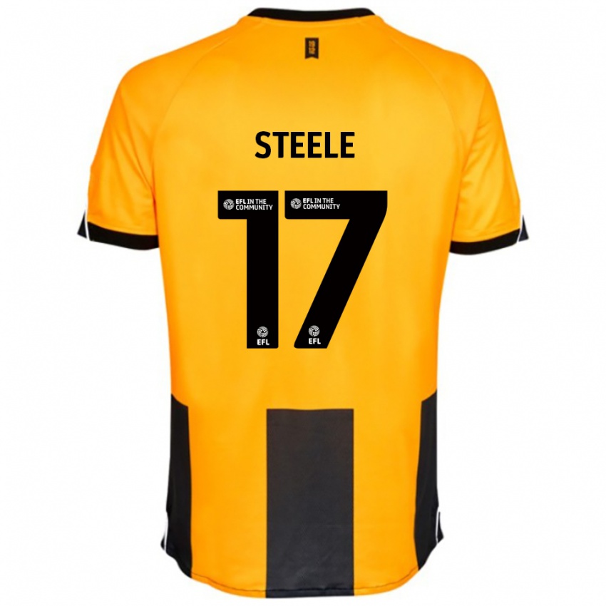 נשים Fran Steele #17 כתום שחור ג'רזי ביתית 2025/26 חולצה קצרה