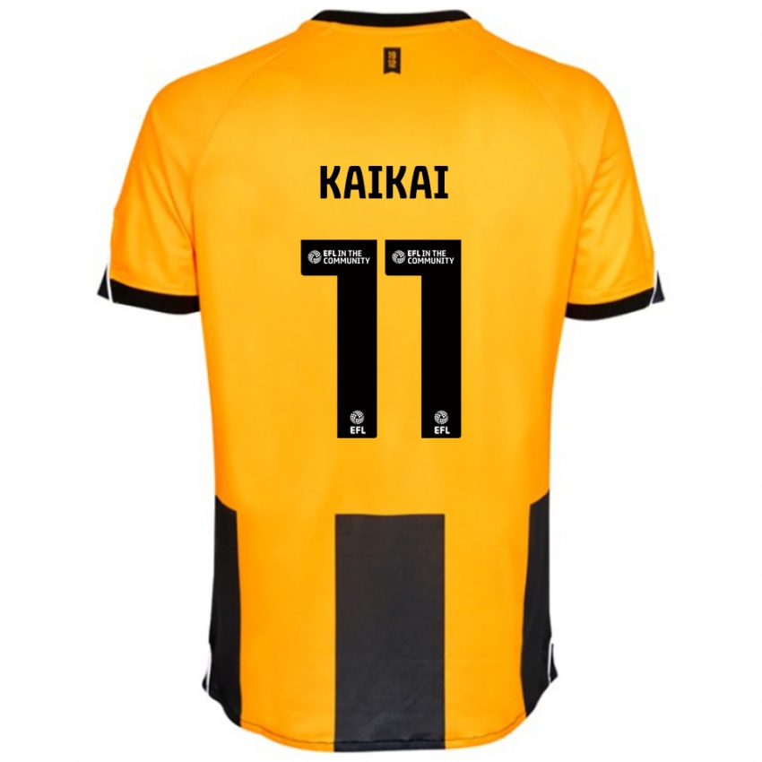 נשים סולי קאיקאי #11 כתום שחור ג'רזי ביתית 2025/26 חולצה קצרה