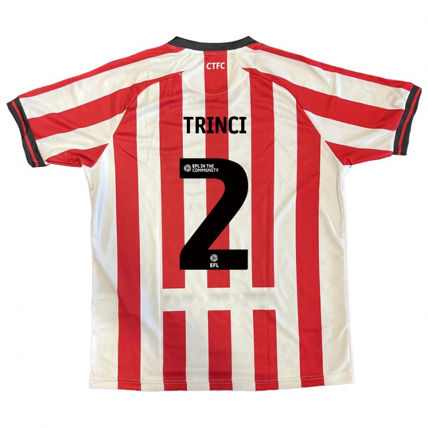 נשים אנאיס טרינסי #2 אדום לבן שחור ג'רזי ביתית 2025/26 חולצה קצרה