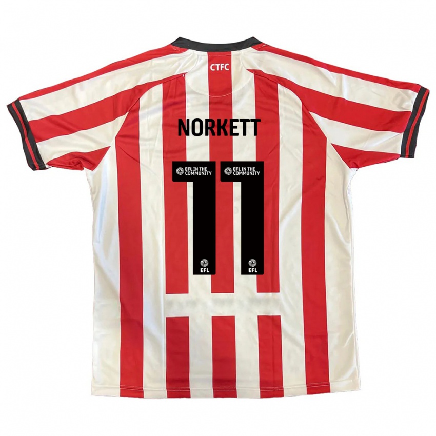 נשים מאני נורקט #11 אדום לבן שחור ג'רזי ביתית 2025/26 חולצה קצרה