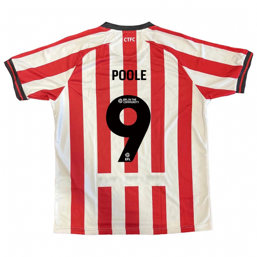 נשים פיבי פול #9 אדום לבן שחור ג'רזי ביתית 2025/26 חולצה קצרה