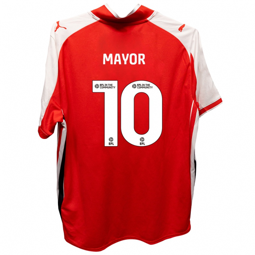 נשים דני מאיור #10 אדום לבן ג'רזי ביתית 2025/26 חולצה קצרה