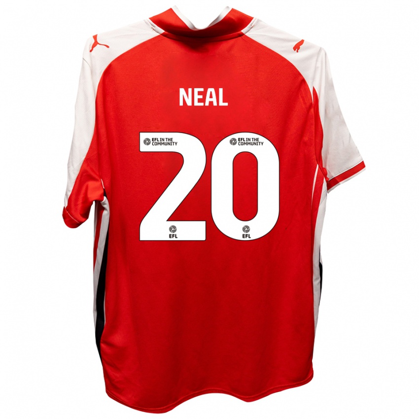 נשים הריסון ניל #20 אדום לבן ג'רזי ביתית 2025/26 חולצה קצרה