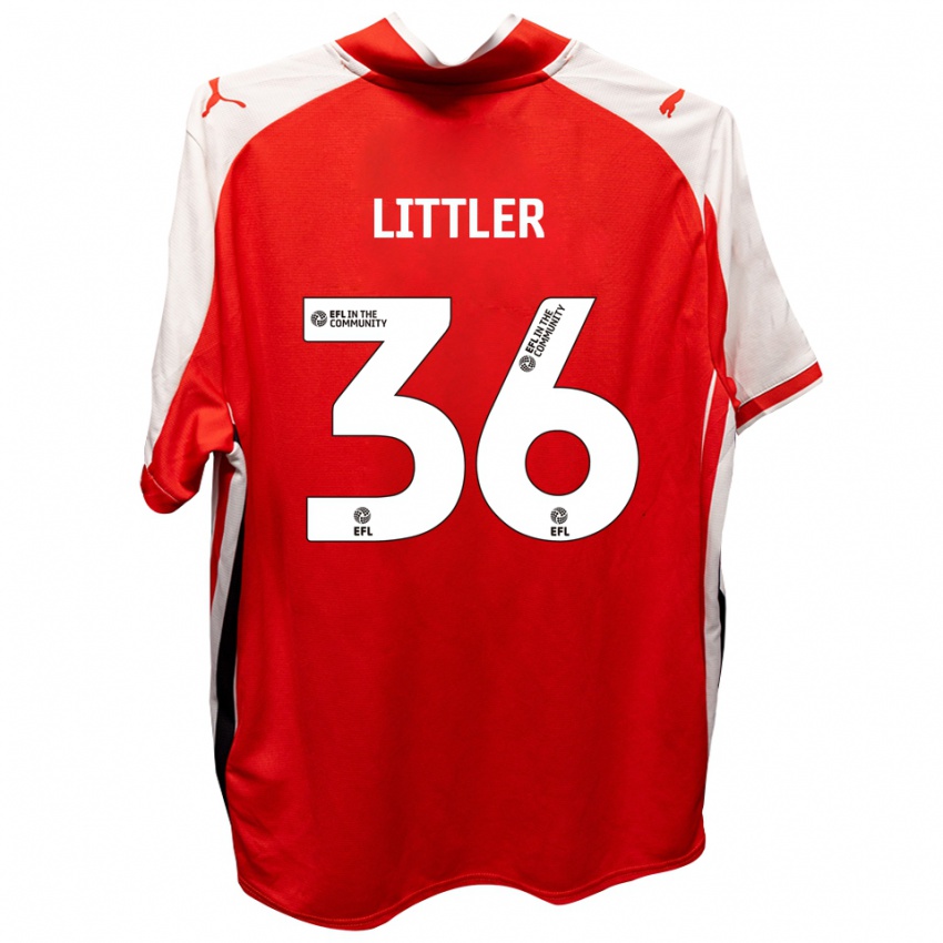 נשים Zack Littler #36 אדום לבן ג'רזי ביתית 2025/26 חולצה קצרה