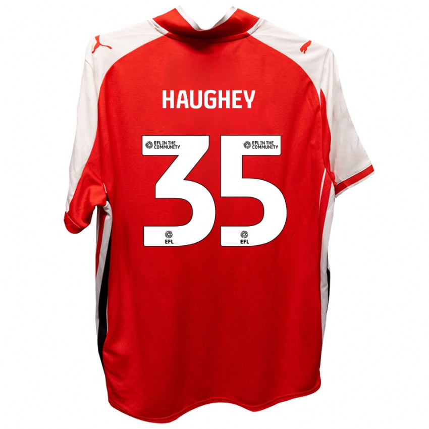 נשים קונור הוהי #35 אדום לבן ג'רזי ביתית 2025/26 חולצה קצרה