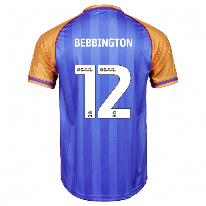 נשים Kimberley Bebbington #12 כחול כתום ג'רזי ביתית 2025/26 חולצה קצרה