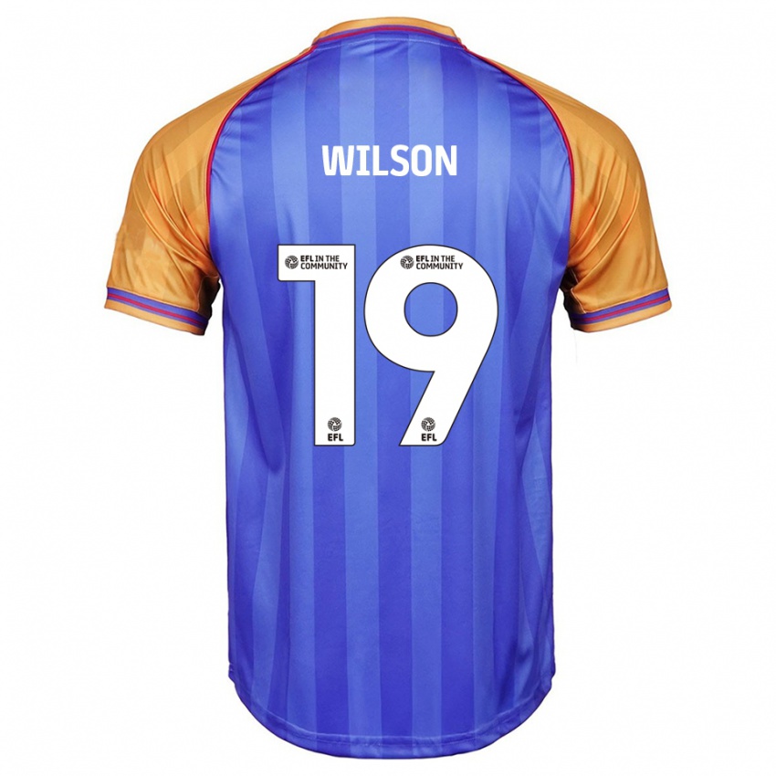 נשים Pip Wilson #19 כחול כתום ג'רזי ביתית 2025/26 חולצה קצרה