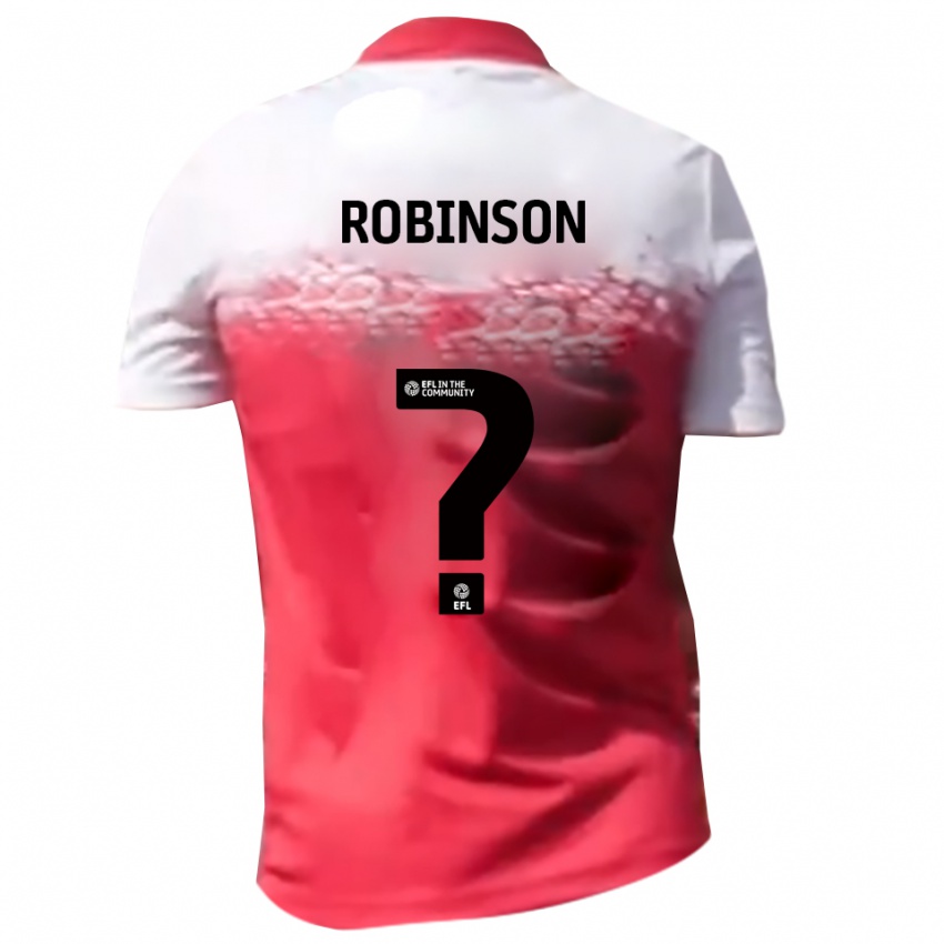 נשים Malakai Robinson #0 אדום לבן ג'רזי ביתית 2025/26 חולצה קצרה