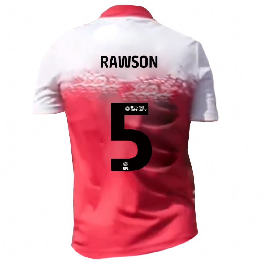 נשים Farrend Rawson #5 אדום לבן ג'רזי ביתית 2025/26 חולצה קצרה