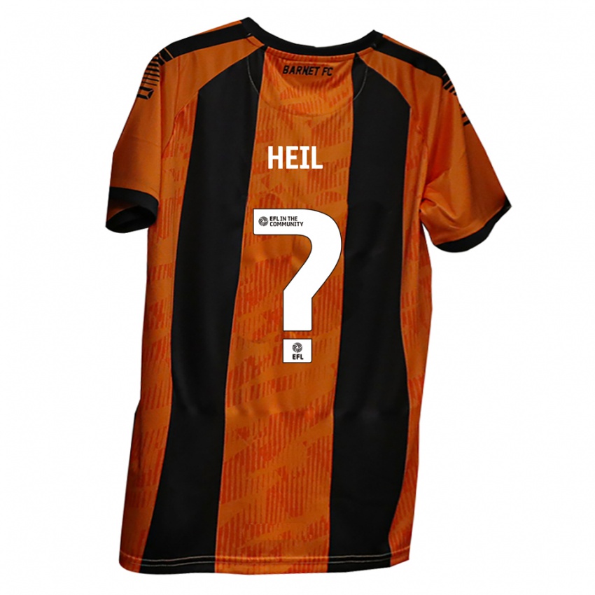 נשים Aria Heil #0 כתום שחור ג'רזי ביתית 2025/26 חולצה קצרה