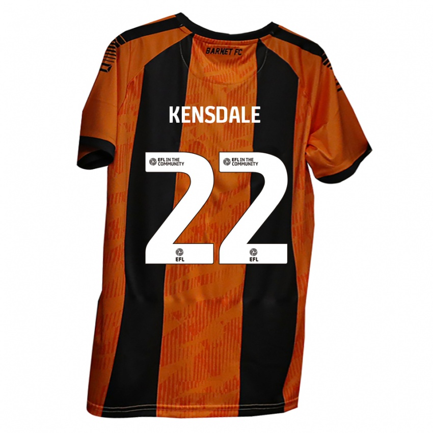 נשים Ollie Kensdale #22 כתום שחור ג'רזי ביתית 2025/26 חולצה קצרה