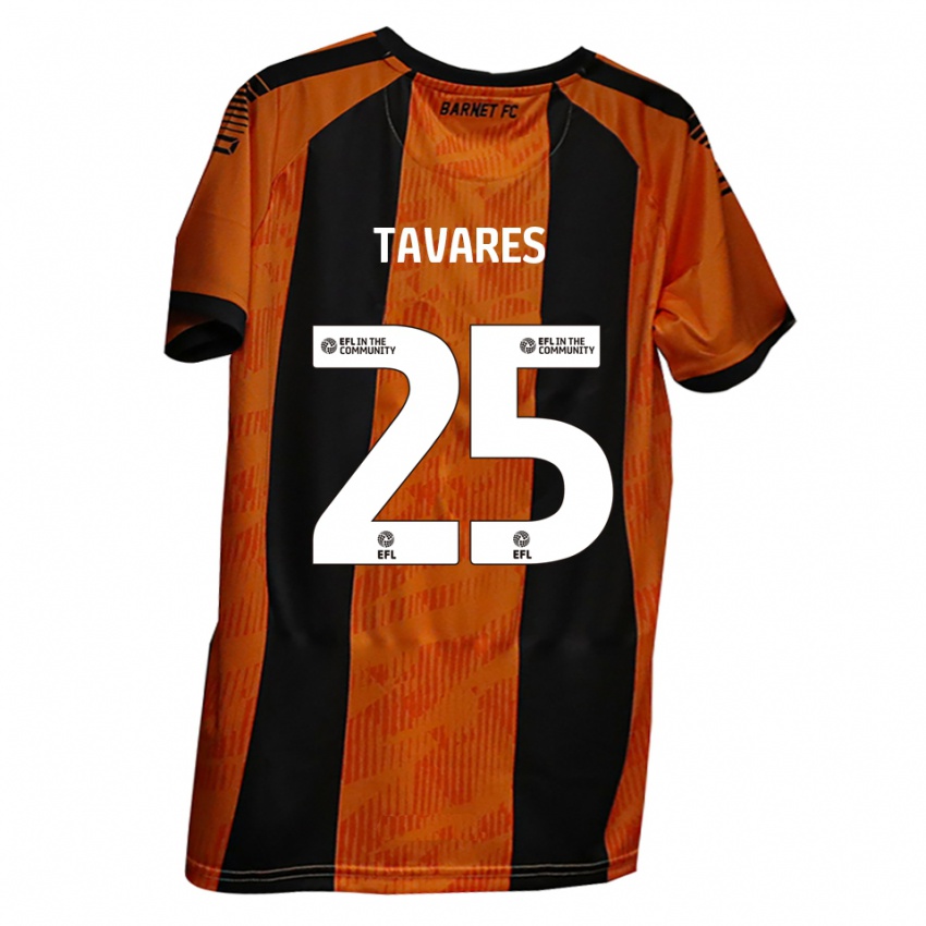 נשים ניקולה טבארס #25 כתום שחור ג'רזי ביתית 2025/26 חולצה קצרה