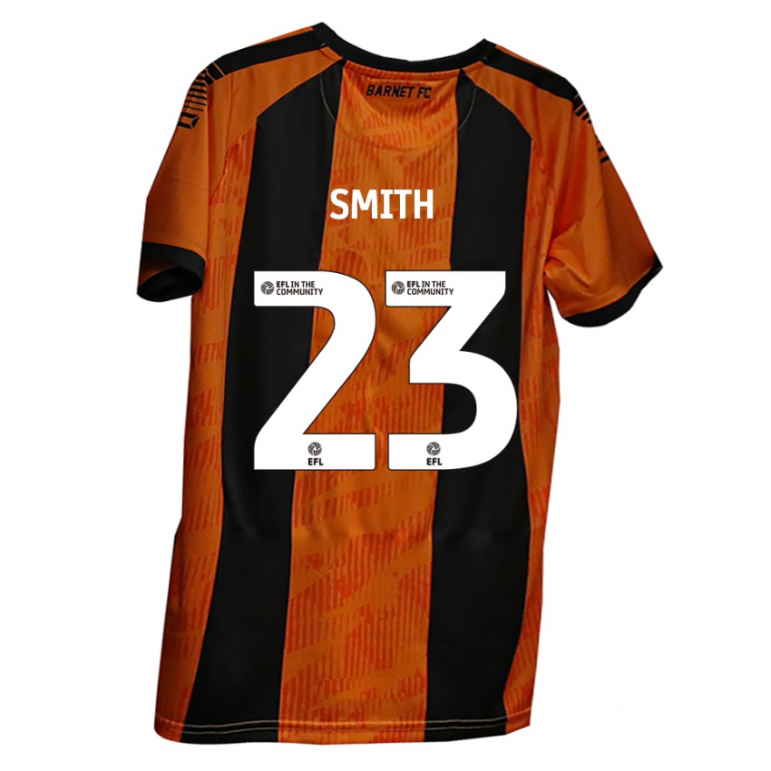 נשים קיין סמית' #23 כתום שחור ג'רזי ביתית 2025/26 חולצה קצרה