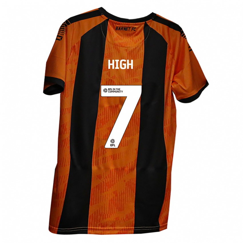 נשים סקוט היי #7 כתום שחור ג'רזי ביתית 2025/26 חולצה קצרה