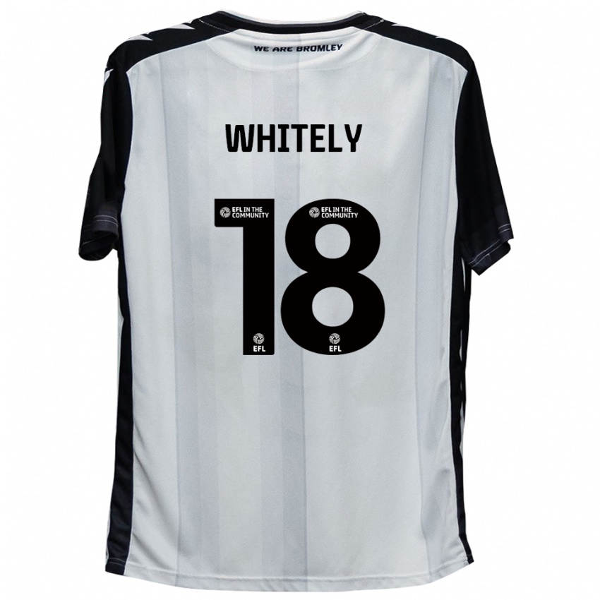 נשים קורי ויטלי #18 לבן שחור ג'רזי ביתית 2025/26 חולצה קצרה