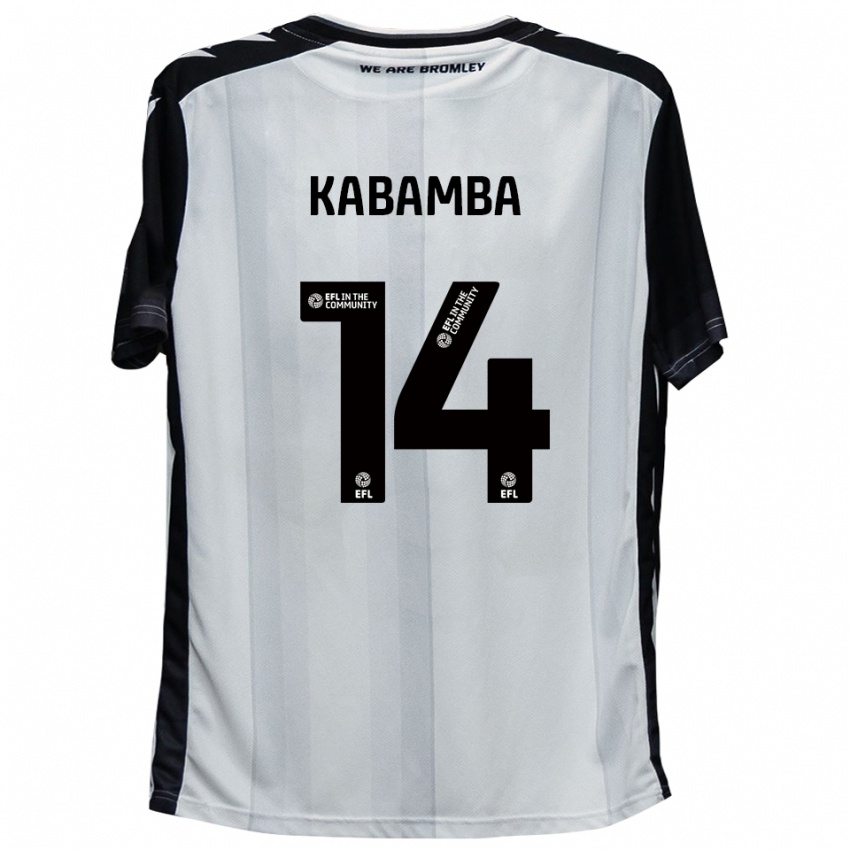 נשים ניקה קבמבה #14 לבן שחור ג'רזי ביתית 2025/26 חולצה קצרה