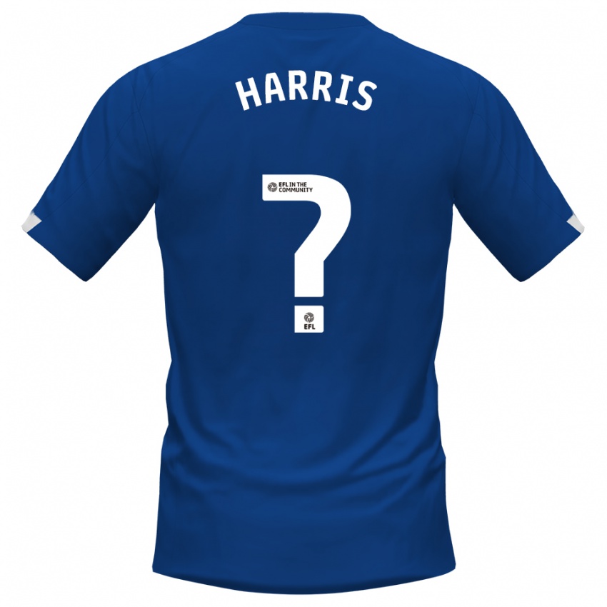 נשים Darragh Harris #0 כחול לבן ג'רזי ביתית 2025/26 חולצה קצרה