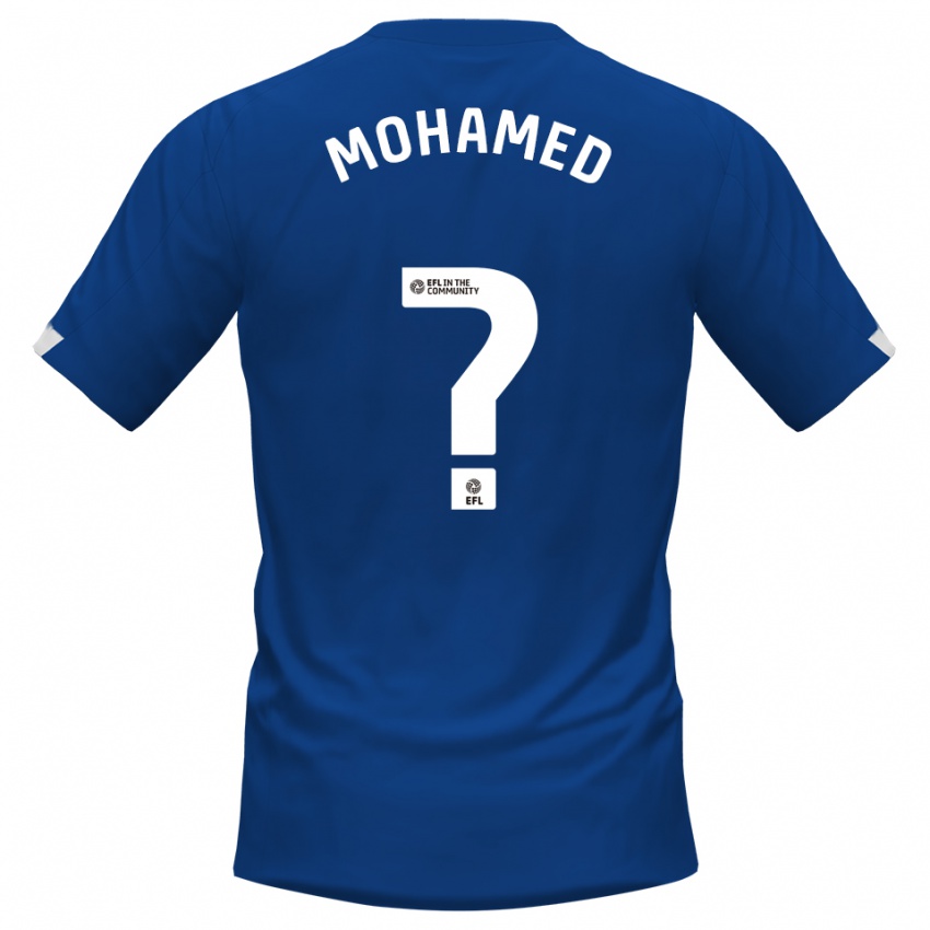 נשים Mohssen Mohamed #0 כחול לבן ג'רזי ביתית 2025/26 חולצה קצרה
