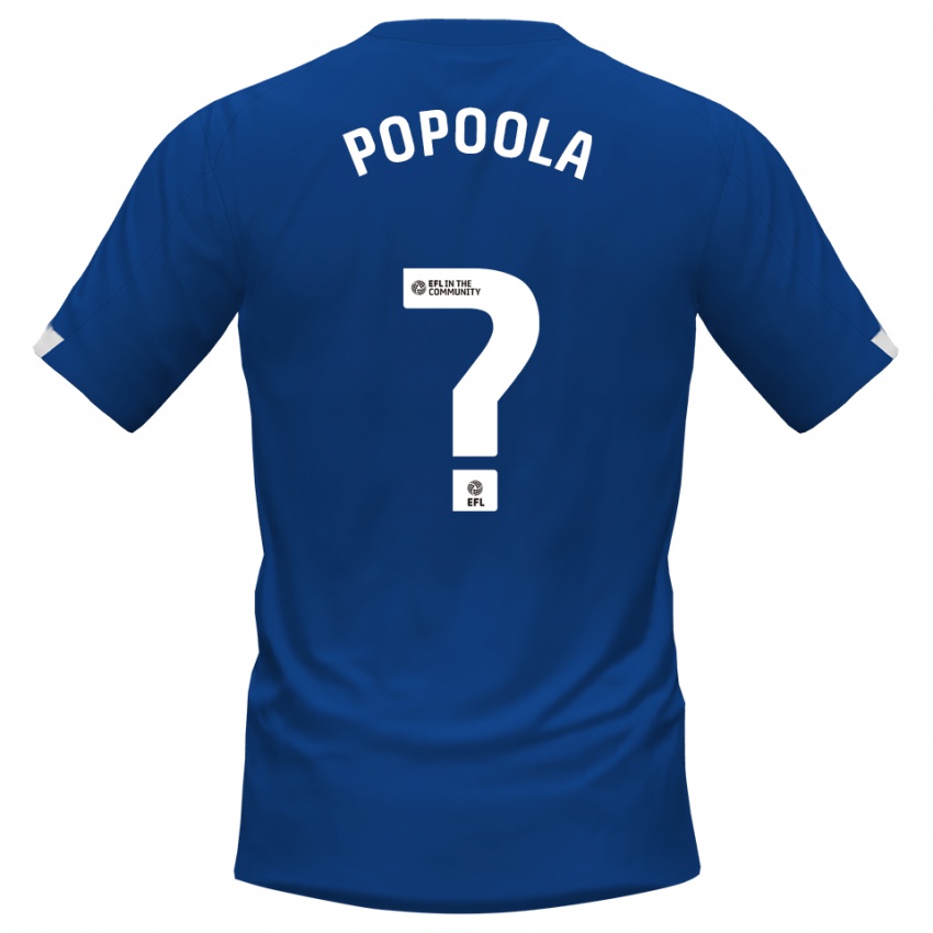 נשים Enoch Popoola #0 כחול לבן ג'רזי ביתית 2025/26 חולצה קצרה