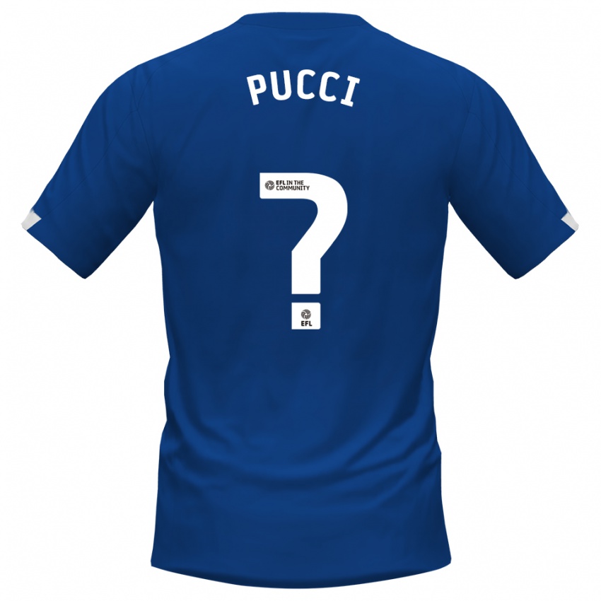 נשים William Pucci #0 כחול לבן ג'רזי ביתית 2025/26 חולצה קצרה