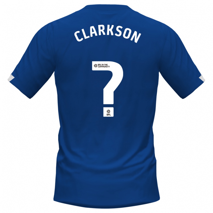 נשים Megan Clarkson #0 כחול לבן ג'רזי ביתית 2025/26 חולצה קצרה