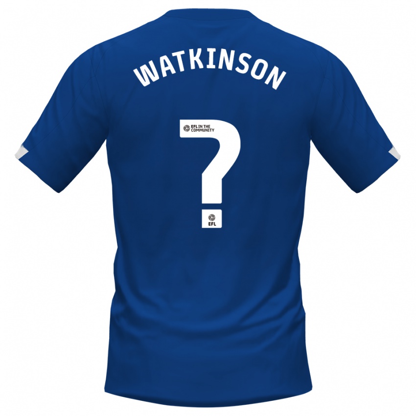 נשים Maddie Watkinson #0 כחול לבן ג'רזי ביתית 2025/26 חולצה קצרה