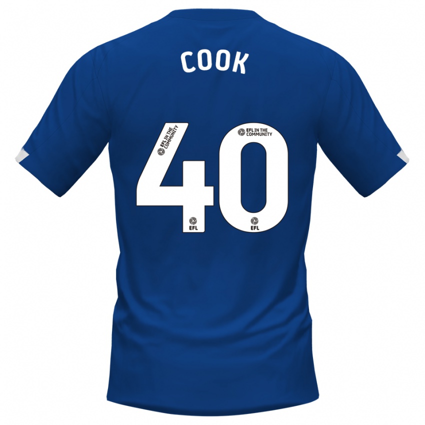 נשים Connor Cook #40 כחול לבן ג'רזי ביתית 2025/26 חולצה קצרה