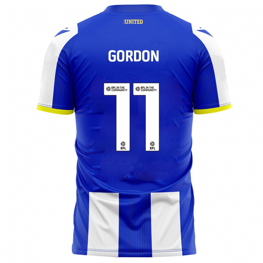 נשים ג'ון-קימני גורדון #11 כחול לבן ג'רזי ביתית 2025/26 חולצה קצרה